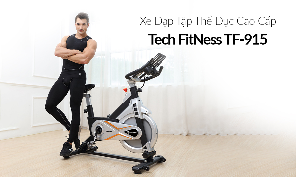 Xe đạp tập thể dục Tech Fitness TF-915 phiên bản mới nhất 2021