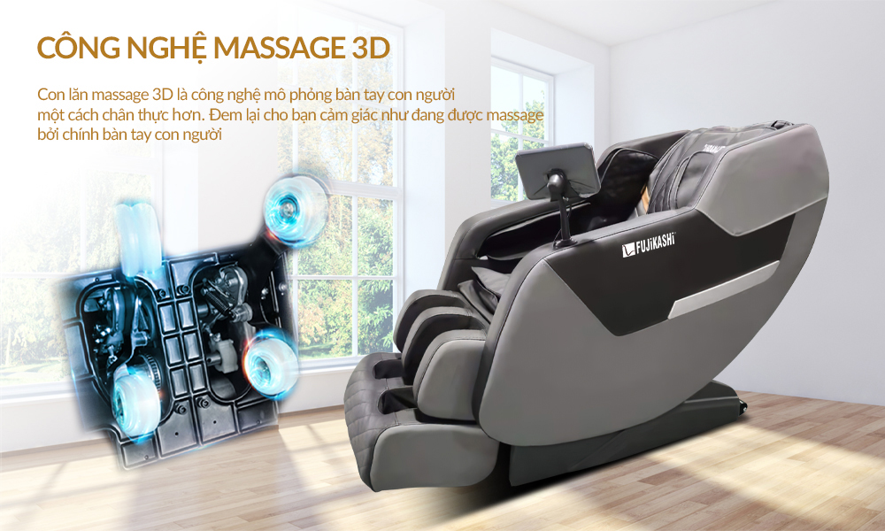 Công nghệ massage 3D hiện đại hàng đầu