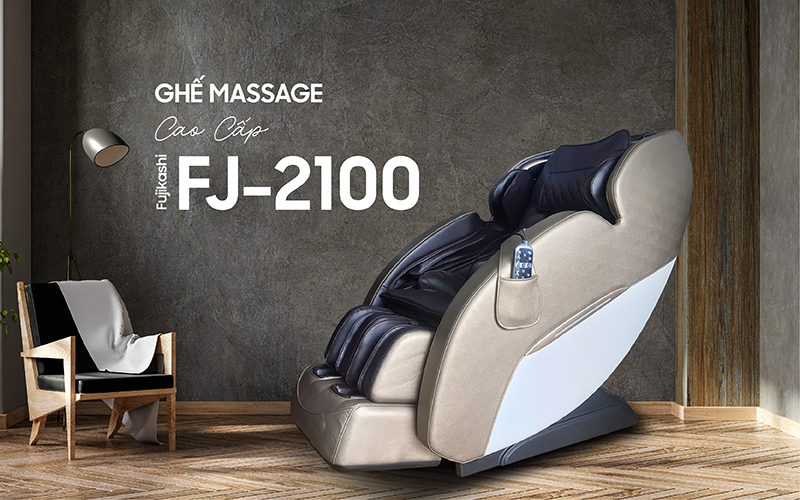 Ghế massage Fujikashi FJ-2100 Nâu Be