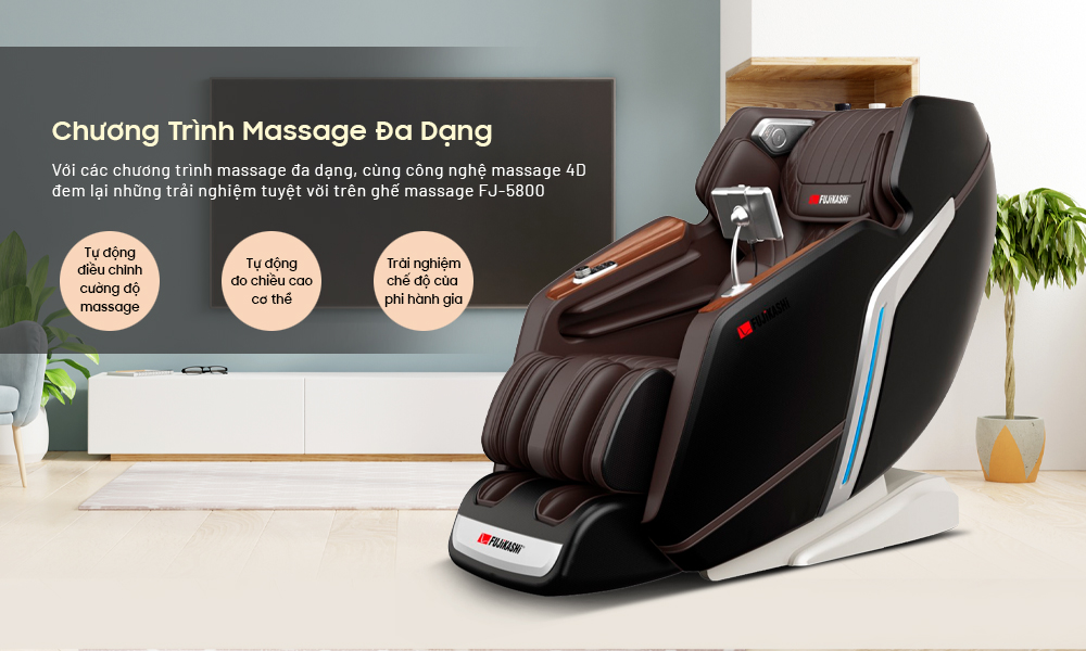 12 chương trình massage tự động của ghế massage