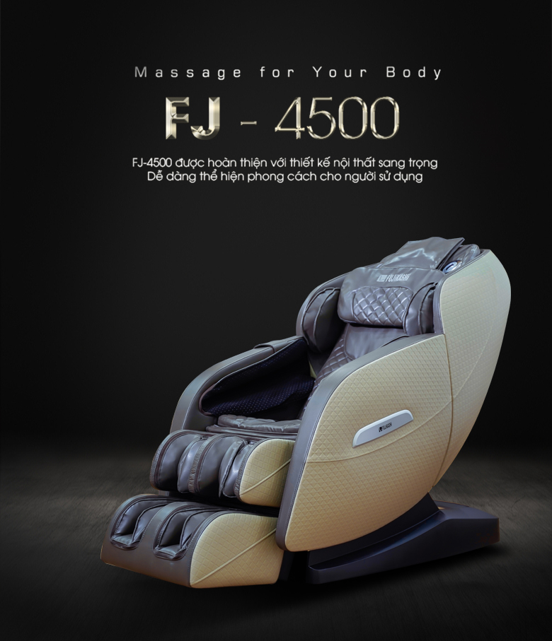 Ghế massage Fujikashi FJ-4500 sứ giả sức khỏe cho mọi nhà